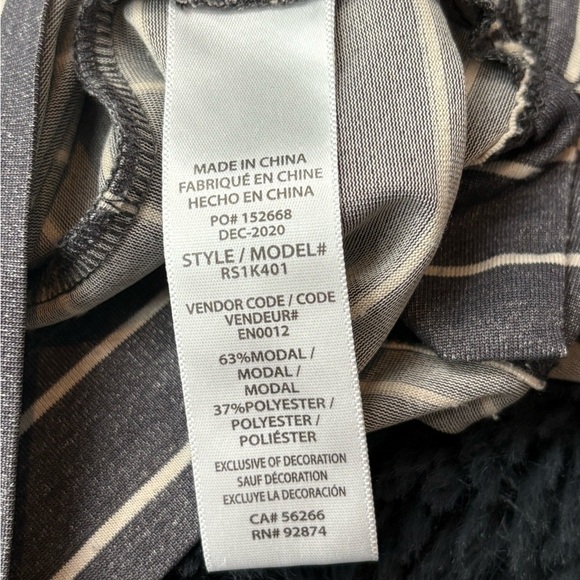 Splendid collection sleeveless grey and white modal tee T-shirt size small - Picture 14 of 14